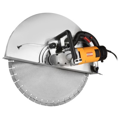 Przecinarka WABROTECH WT320 - zbliżenie na osłonę i tarczę