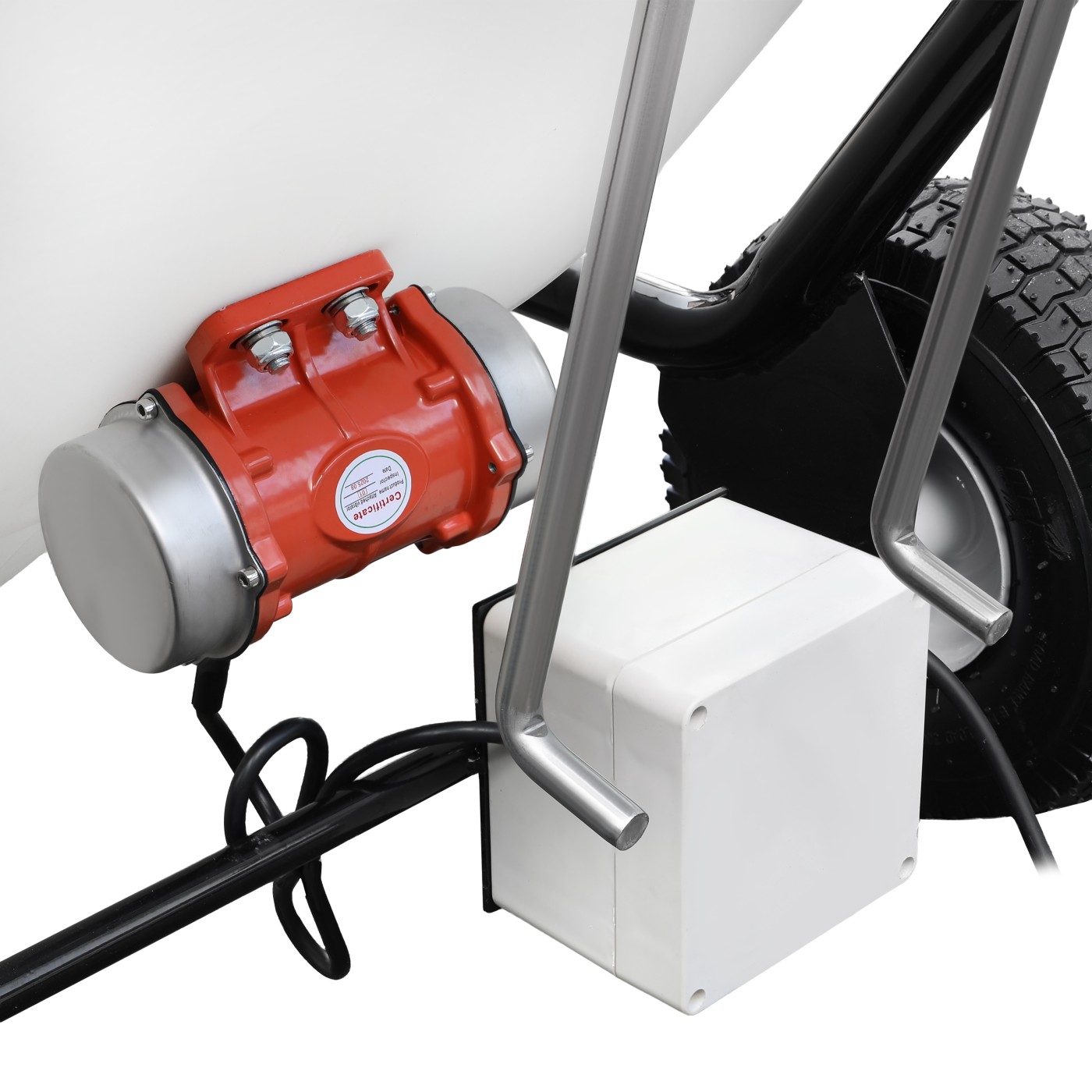 Zbiornik koszowy WABROTECH 60 l - widok z przodu