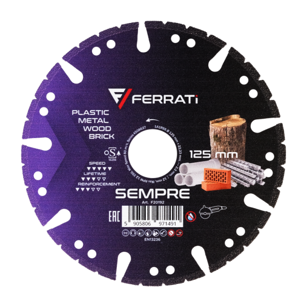 Tarcza diamentowa Ferrati SEMPRE 125mm