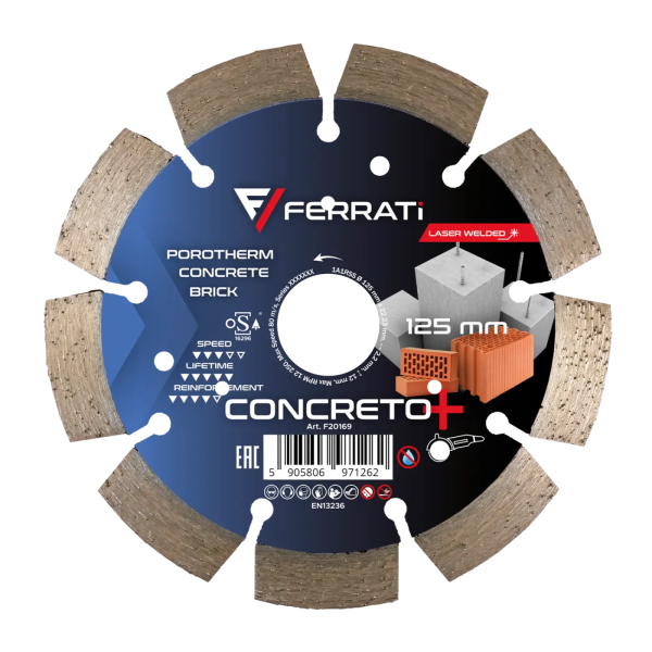 Tarcza diamentowa Ferrati CONCRETO PLUS 125 mm