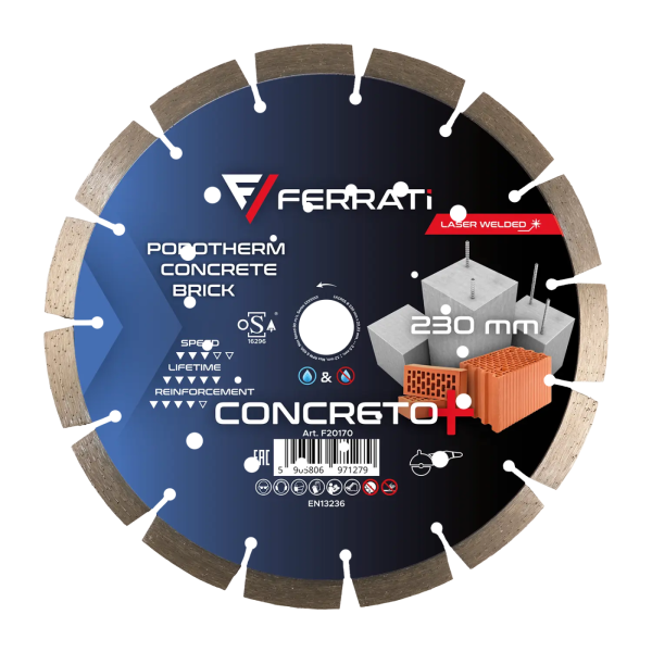Tarcza diamentowa Ferrati CONCRETO PLUS 230 mm