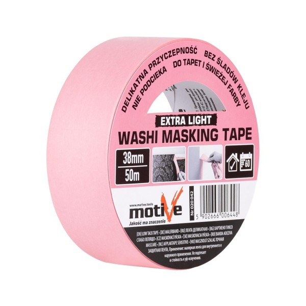 Taśma maskująca washi 38mm/50m extra
